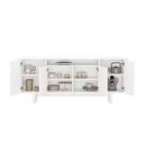 Ella 70.86" Sideboard in White by Manhattan Comfort at Eve Furniture