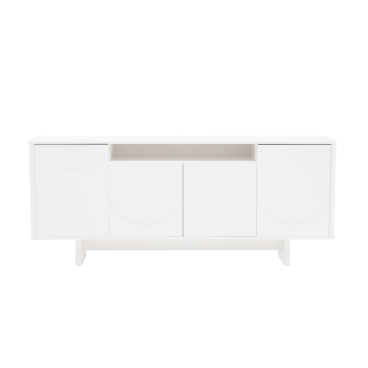 Ella 70.86" Sideboard in White by Manhattan Comfort at Eve Furniture