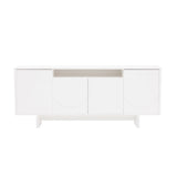 Ella 70.86" Sideboard in White by Manhattan Comfort at Eve Furniture