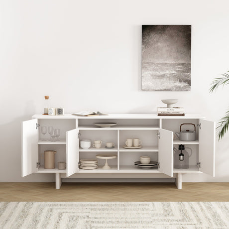 Ella 70.86" Sideboard in White by Manhattan Comfort at Eve Furniture