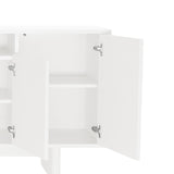 Ella 70.86" Sideboard in White by Manhattan Comfort at Eve Furniture