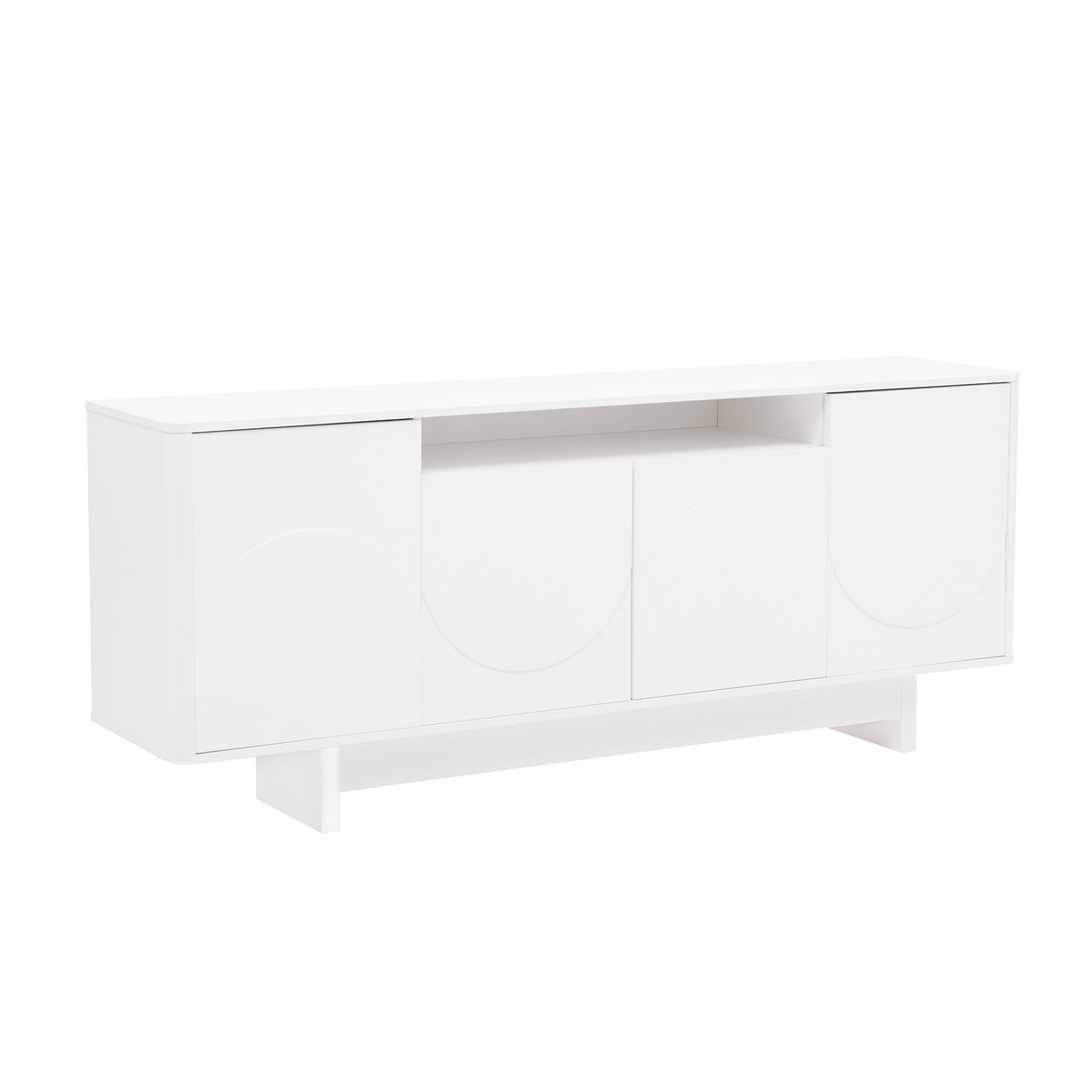 Ella 70.86" Sideboard in White by Manhattan Comfort at Eve Furniture