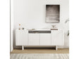 Ella 70.86" Sideboard in White by Manhattan Comfort at Eve Furniture