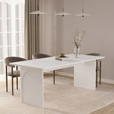 Ella 78.7" Dining Table in White by Manhattan Comfort at Eve Furniture