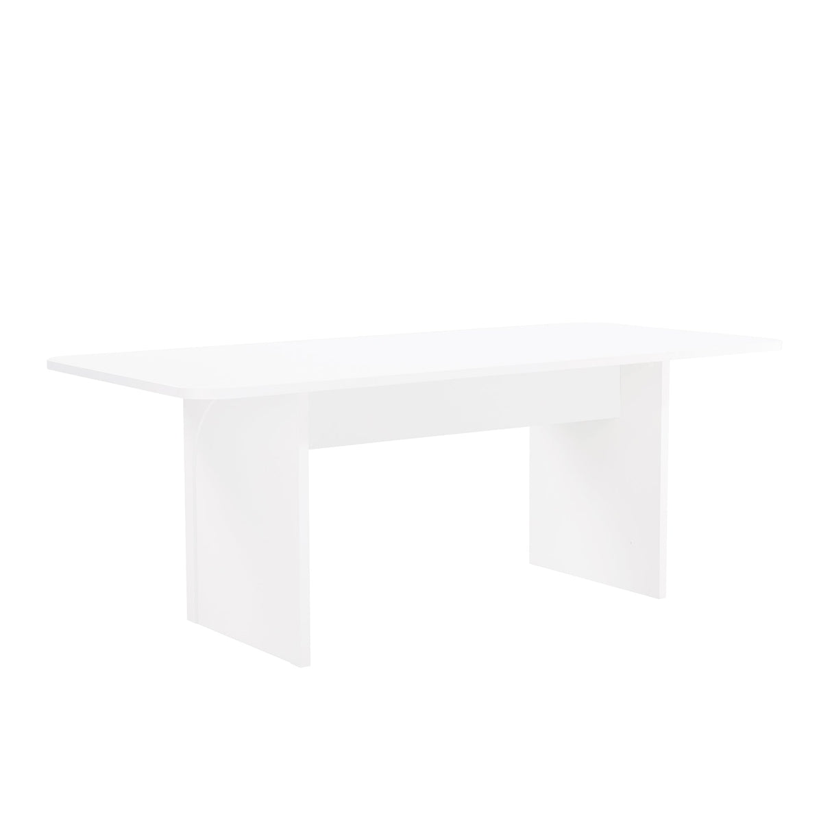 Ella 78.7" Dining Table in White by Manhattan Comfort at Eve Furniture