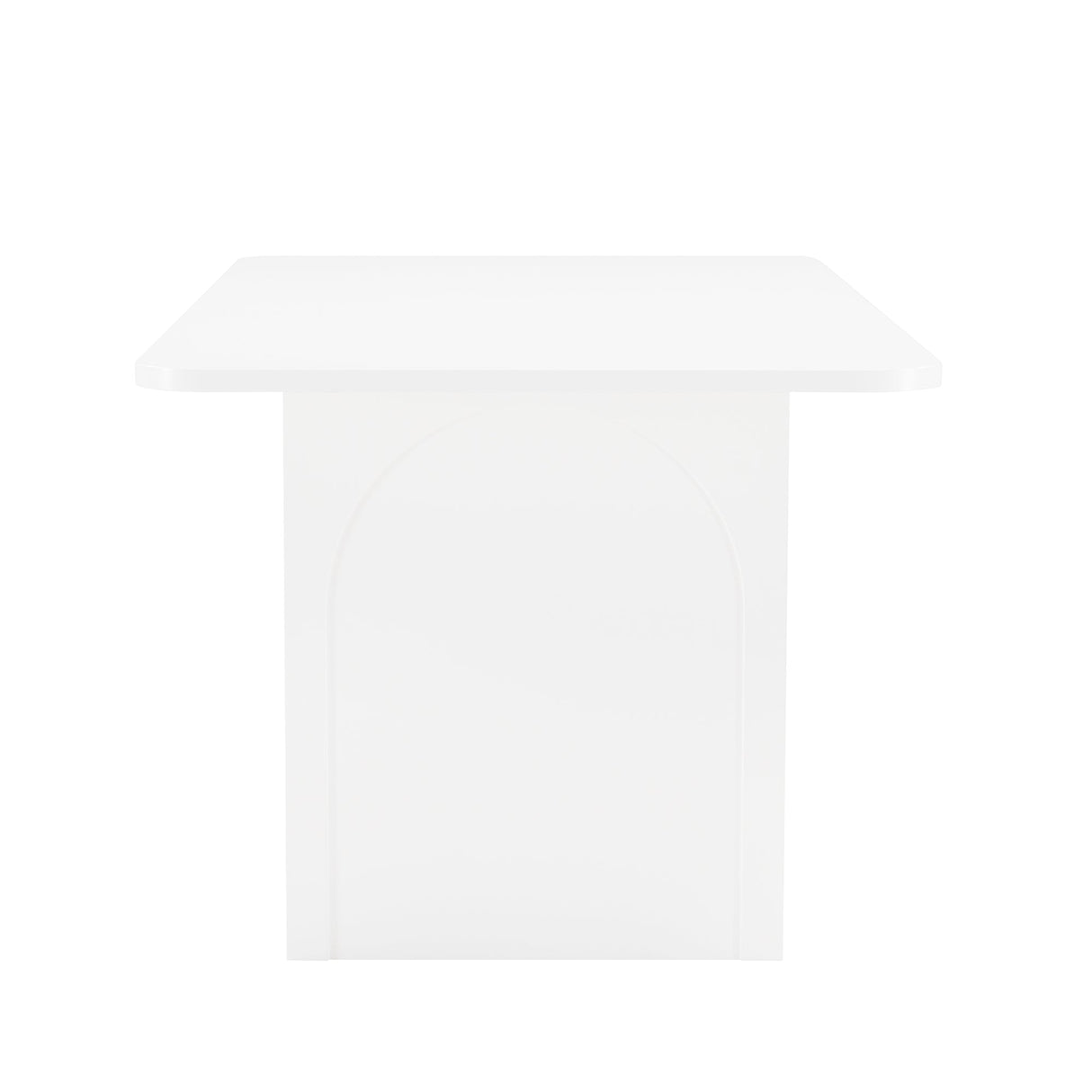 Ella 78.7" Dining Table in White by Manhattan Comfort at Eve Furniture