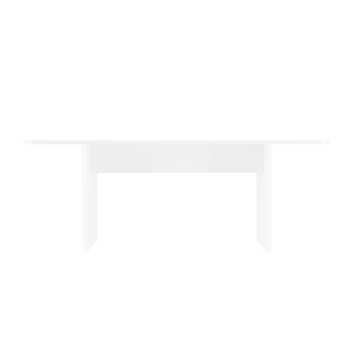 Ella 78.7" Dining Table in White by Manhattan Comfort at Eve Furniture