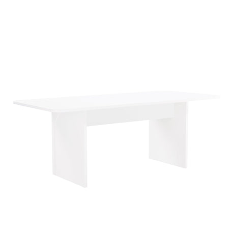 Ella 78.7" Dining Table in White by Manhattan Comfort at Eve Furniture