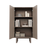 Ella Accent Cabinet in Mocha by Manhattan Comfort at Eve Furniture
