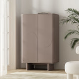 Ella Accent Cabinet in Mocha by Manhattan Comfort at Eve Furniture
