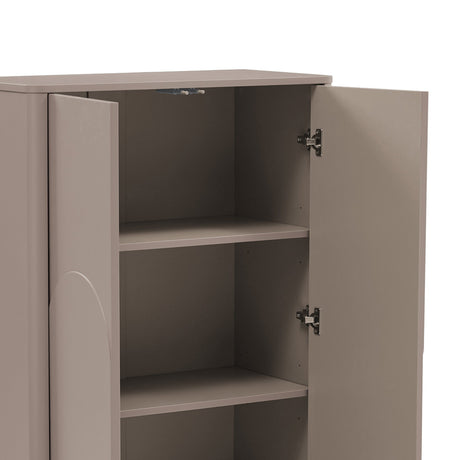 Ella Accent Cabinet in Mocha by Manhattan Comfort at Eve Furniture