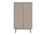 Ella Accent Cabinet in Mocha by Manhattan Comfort at Eve Furniture