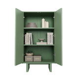 Ella Accent Cabinet in Sage Green by Manhattan Comfort at Eve Furniture