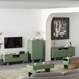 Ella Accent Cabinet in Sage Green by Manhattan Comfort at Eve Furniture