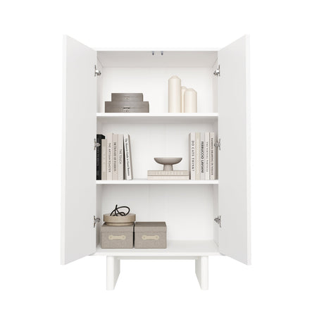Ella Accent Cabinet in White by Manhattan Comfort at Eve Furniture