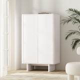 Ella Accent Cabinet in White by Manhattan Comfort at Eve Furniture