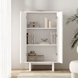 Ella Accent Cabinet in White by Manhattan Comfort at Eve Furniture