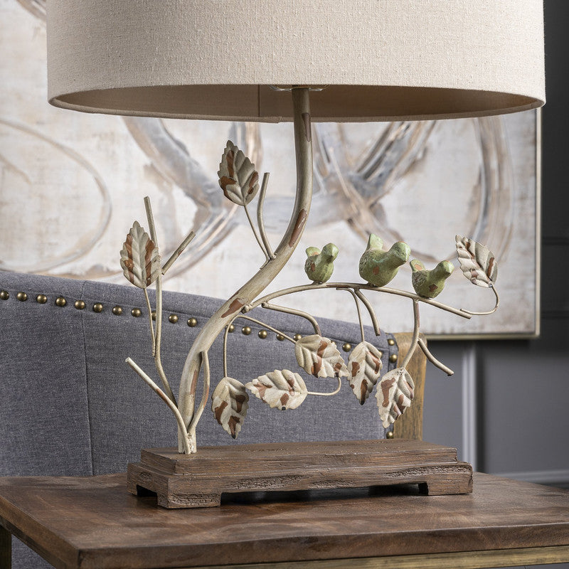 Ella Beige/Brown Table Lamp by Crestview at Eve Furniture