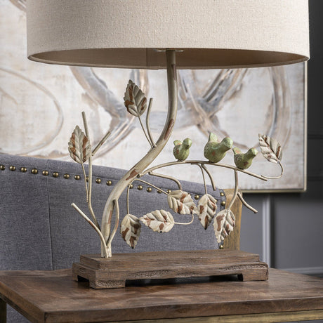 Ella Beige/Brown Table Lamp by Crestview at Eve Furniture