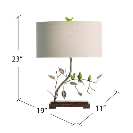 Ella Beige/Brown Table Lamp by Crestview at Eve Furniture