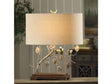 Ella Beige/Brown Table Lamp by Crestview at Eve Furniture