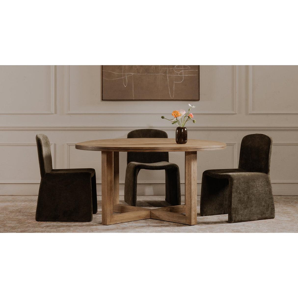 Ella Cedar Green Dining Chair by Moe's Home at Eve Furniture