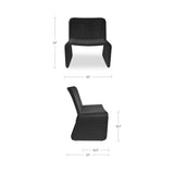 Ella Charcoal Outdoor Accent Chair by Moe's Home at Eve Furniture