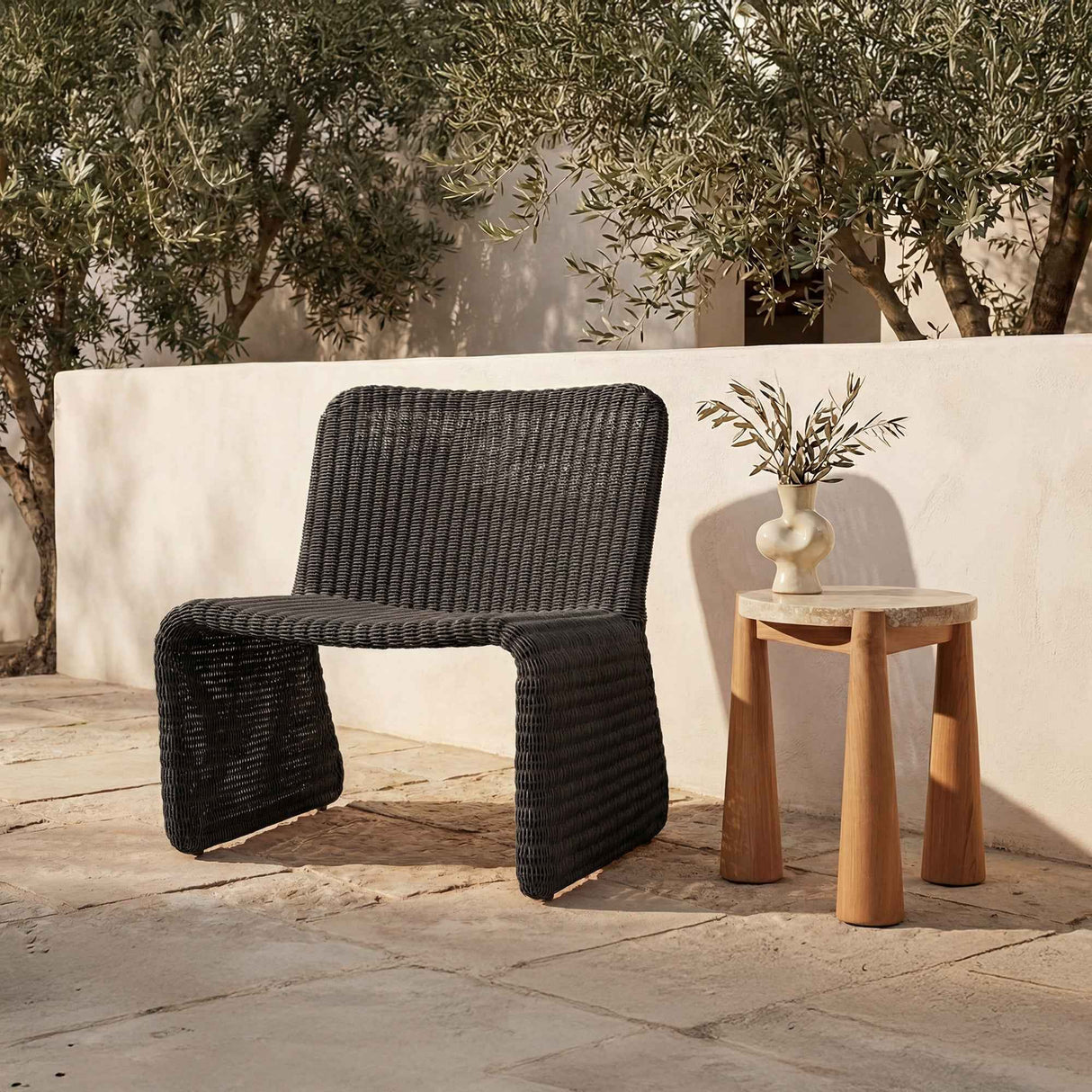 Ella Charcoal Outdoor Accent Chair by Moe's Home at Eve Furniture
