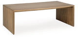 Ella Grove Rich Brown Coffee Table by Ashley at Eve Furniture