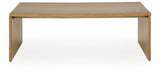 Ella Grove Rich Brown Coffee Table by Ashley at Eve Furniture