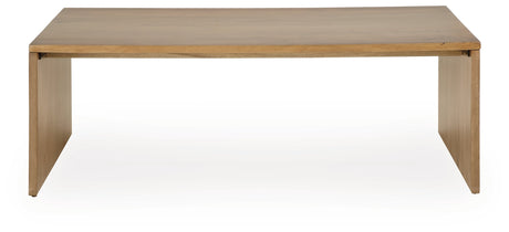 Ella Grove Rich Brown Coffee Table by Ashley at Eve Furniture