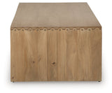 Ella Grove Rich Brown Coffee Table by Ashley at Eve Furniture