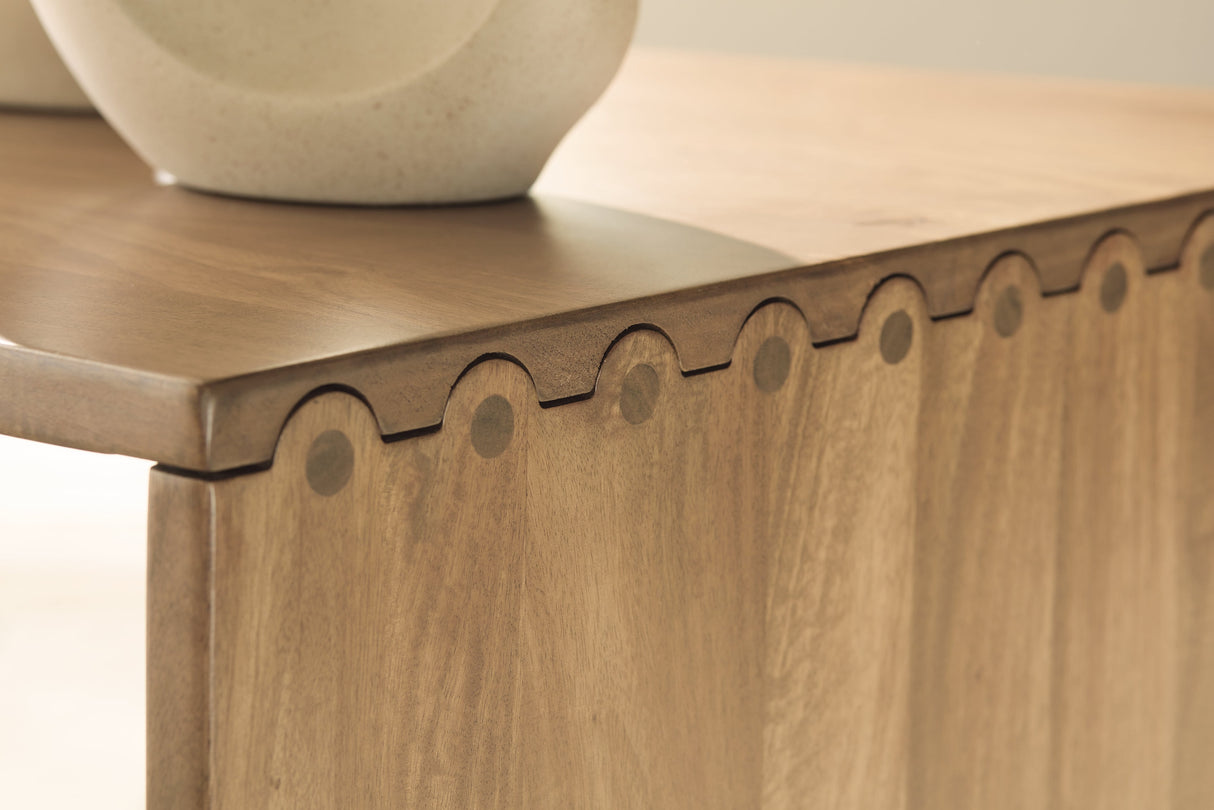 Ella Grove Rich Brown Coffee Table by Ashley at Eve Furniture