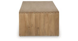 Ella Grove Rich Brown Coffee Table by Ashley at Eve Furniture