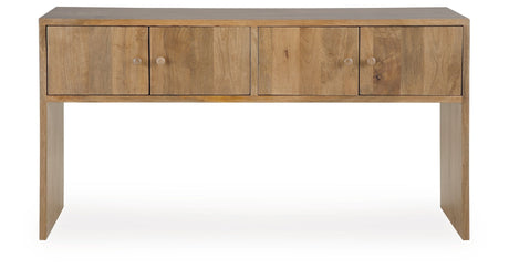 Ella Grove Rich Brown Console by Ashley at Eve Furniture