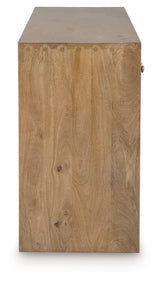Ella Grove Rich Brown Console by ASHLEY FURNITURE at Eve Furniture