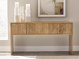 Ella Grove Rich Brown Console by ASHLEY FURNITURE at Eve Furniture