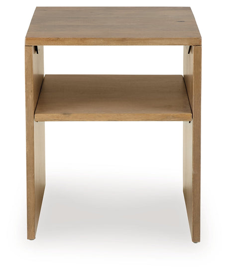 Ella Grove Rich Brown End Table by Ashley at Eve Furniture
