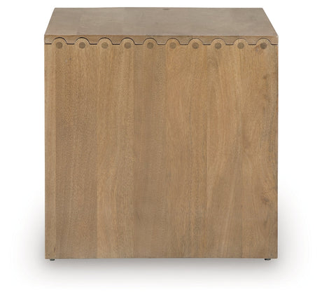 Ella Grove Rich Brown End Table by Ashley at Eve Furniture