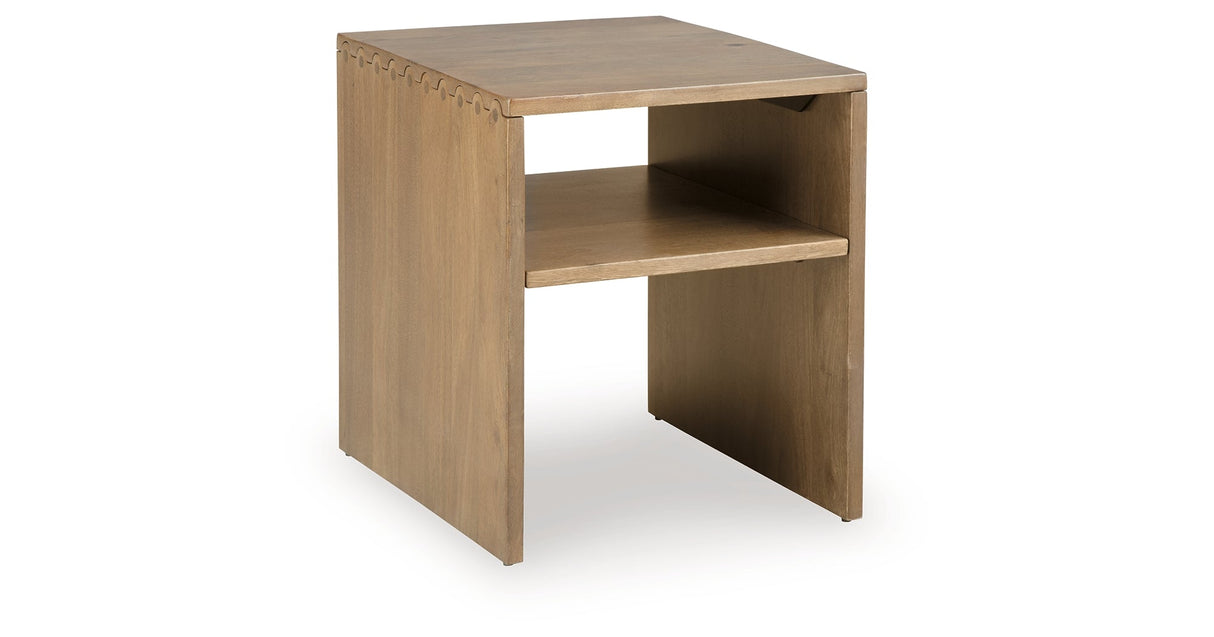 Ella Grove Rich Brown End Table by ASHLEY FURNITURE at Eve Furniture