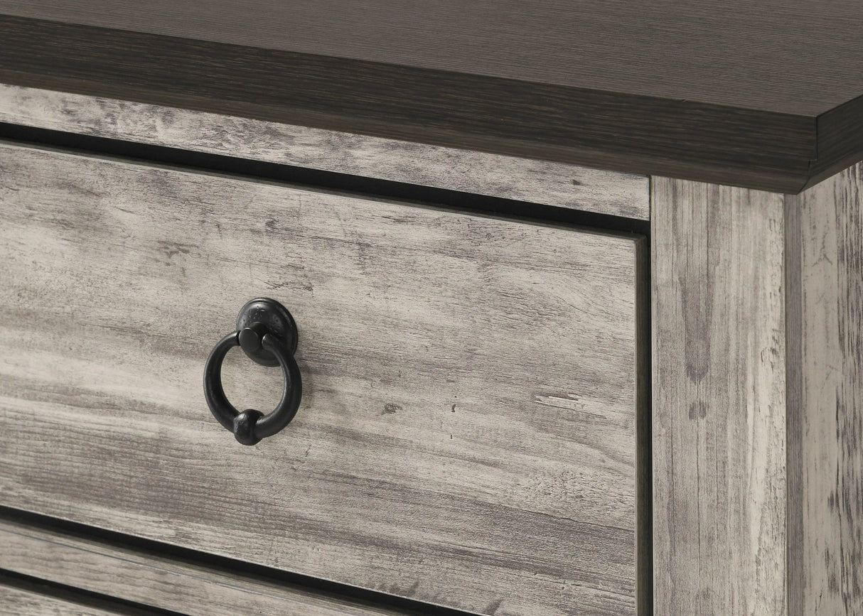 Ella-Mae Beige and Brown Dresser Mirror by Crown Mark at Eve Furniture