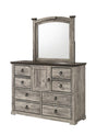 Ella-Mae Beige and Brown Dresser Mirror by Crown Mark at Eve Furniture
