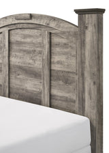 Ella-Mae Beige and Brown Queen Poster Bed by Crown Mark at Eve Furniture