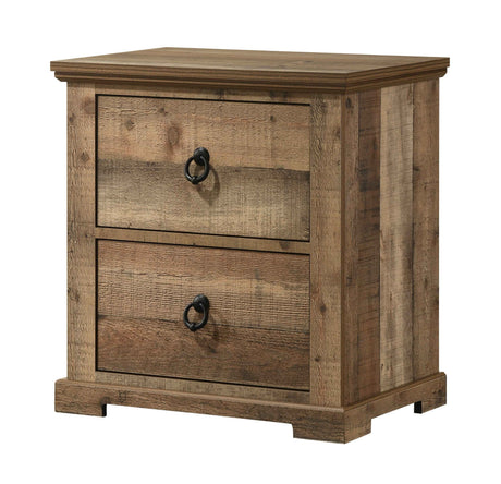 Ella-Mae Reclaimed Natural Bedroom Set by Crown Mark at Eve Furniture