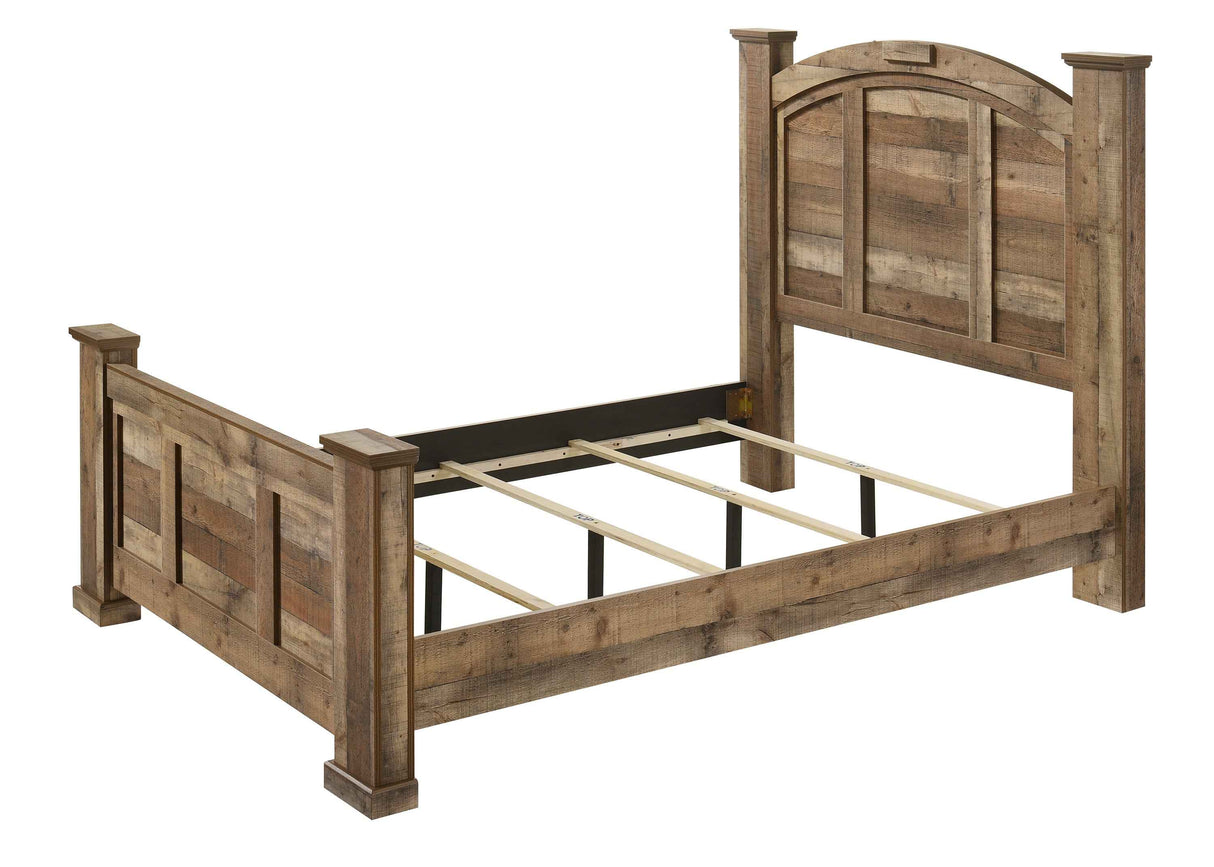 Ella-Mae Reclaimed Natural Queen Bed by Crown Mark at Eve Furniture