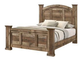Ella-Mae Reclaimed Natural Queen Bed by Crown Mark at Eve Furniture