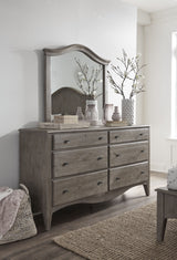 Ella Mirror in Camel by Modus Furniture at Eve Furniture