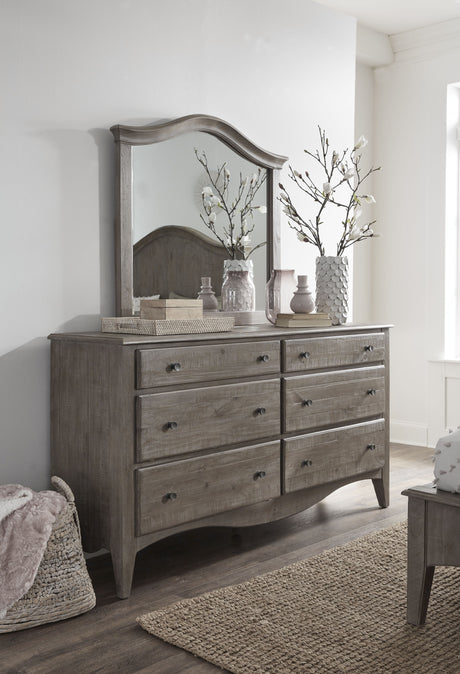 Ella Mirror in Camel by Modus Furniture at Eve Furniture