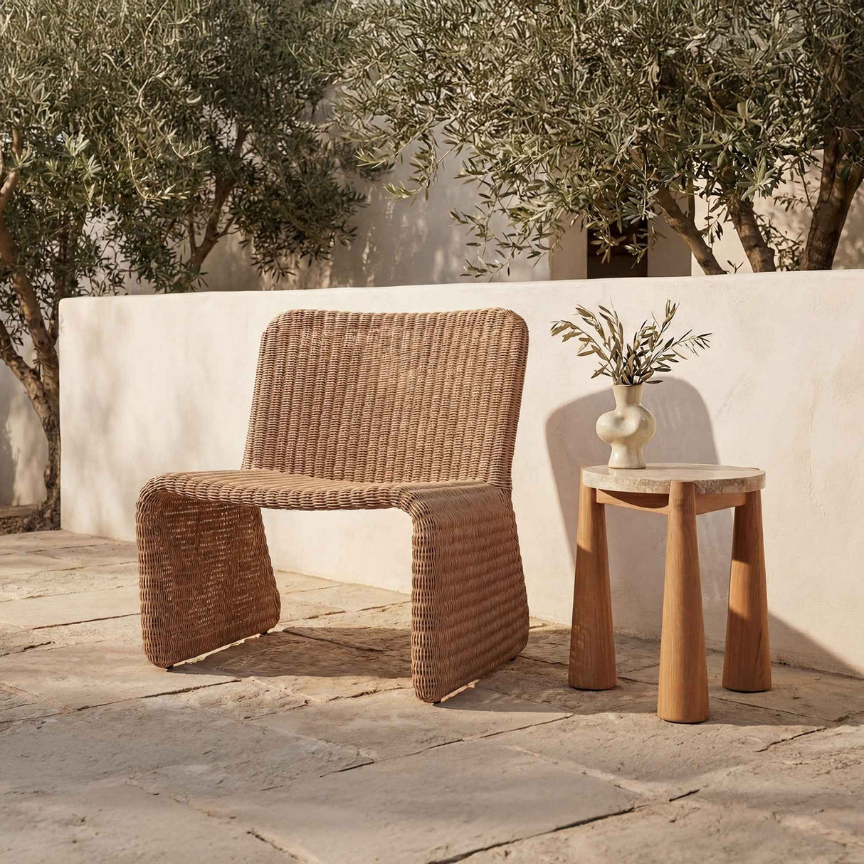 Ella Natural Outdoor Accent Chair by Moe's Home at Eve Furniture