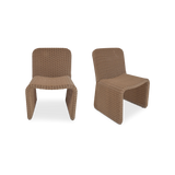 Ella Natural Outdoor Dining Chair (Set of 2) by Moe's Home at Eve Furniture